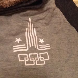 Olympic HUSTLER 3/4 sleeves ‘baseball’ midriff tee